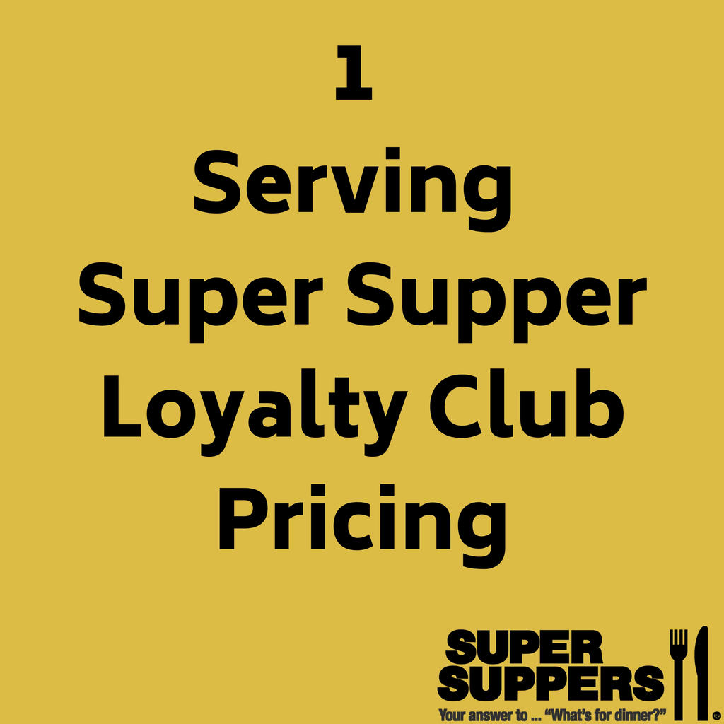 Super Supper Loyalty Club Program Single Serving Meals