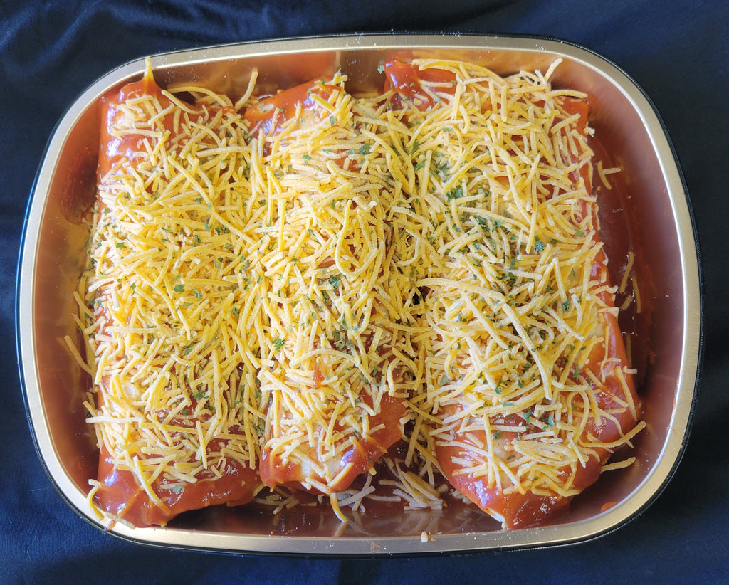 Chicken Enchiladas w/ side of Cheese - Large Entrée