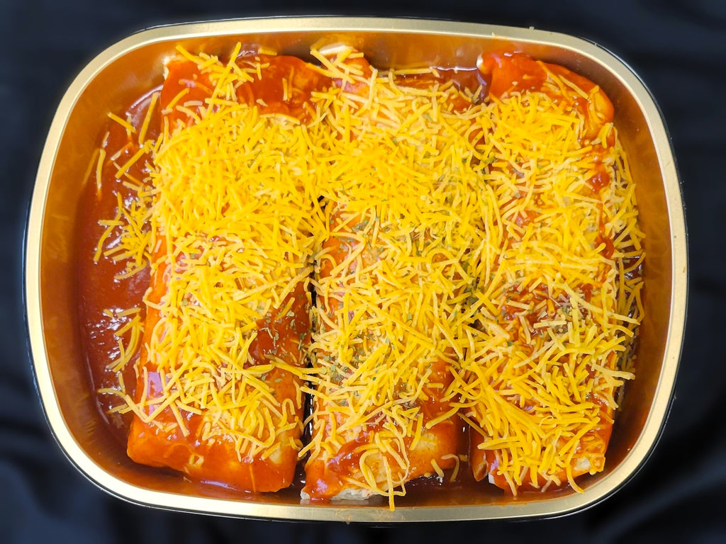 Beef Enchiladas w/ side of Cheese - Large Entrée