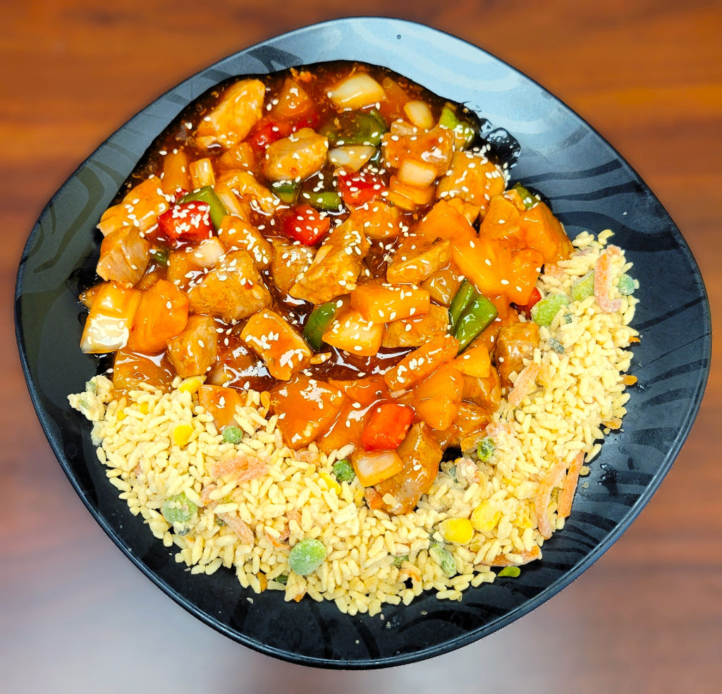 Sweet and Sour Pork with Fried Rice - Large Entrée